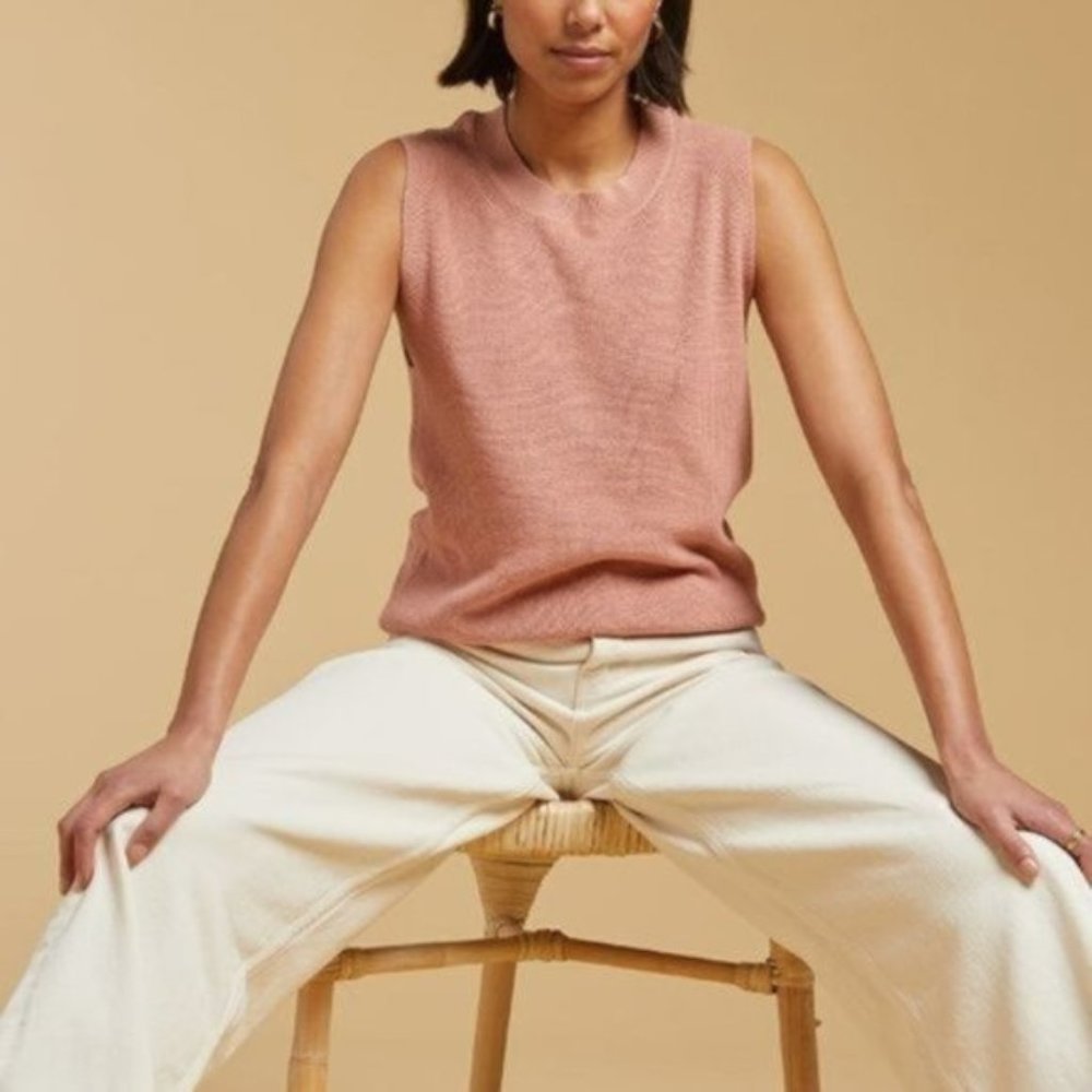 NWT People Tree Knitted Sleeveless Sweater Vest